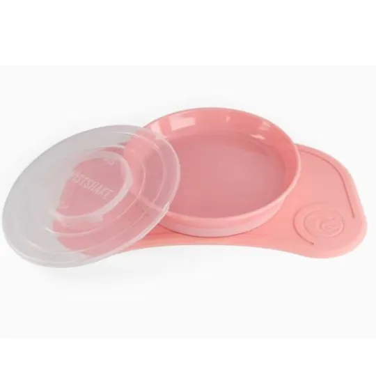 Twistshake Plateau + Assiette avec Couvercle