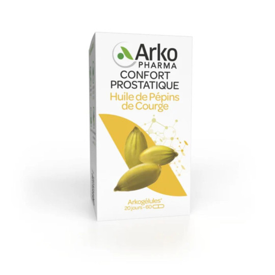 Arkogélules Huile Pépins Courge - Confort Urinaire Masculin