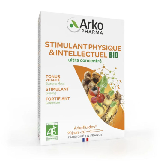 Arkofluides Stimulant Physique Intellectuel Bio