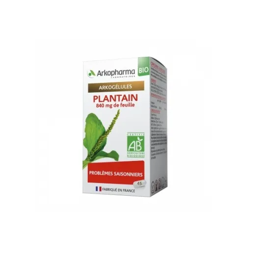 Arkopharma Arkogélules Plantain Bio 45 gélules